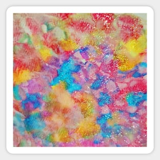 Vibrant Sparkle Abstract Sticker